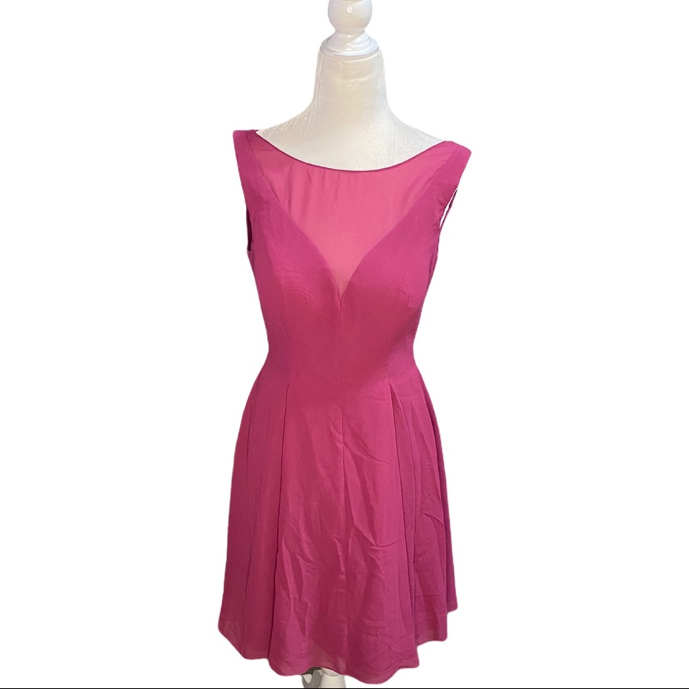 Azazie Orchid Mesh Bridesmaid Dress Size A4